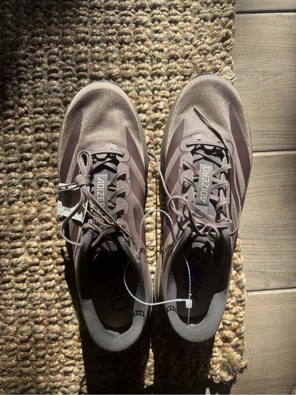 adidas ADIZERO Men’s Athletic Sneakers — Taupe